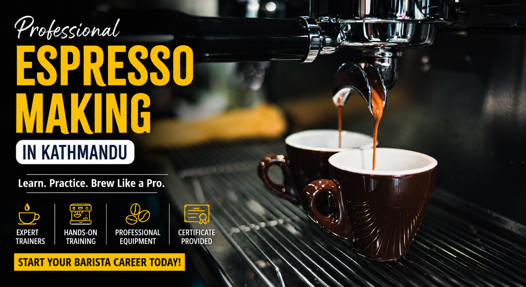 Professional Espresso Making in Kathmandu: Learn the Art of Brewing the Perfect Espresso